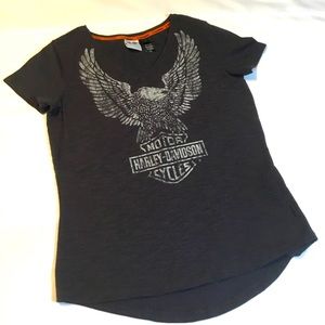 Women’s Harley Davidson black T shirt EUC